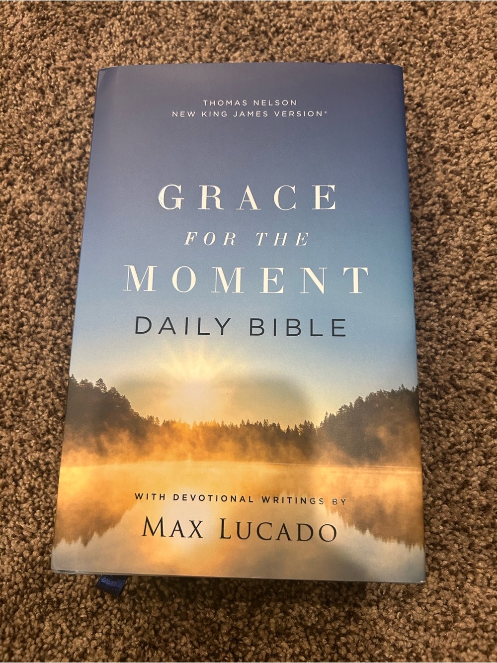 Grace for the Moment Daily Bible - Blue/Gold